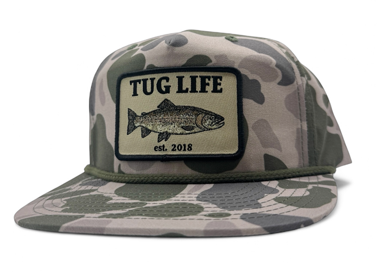 Duck camo Steelhead Rope SnapBack