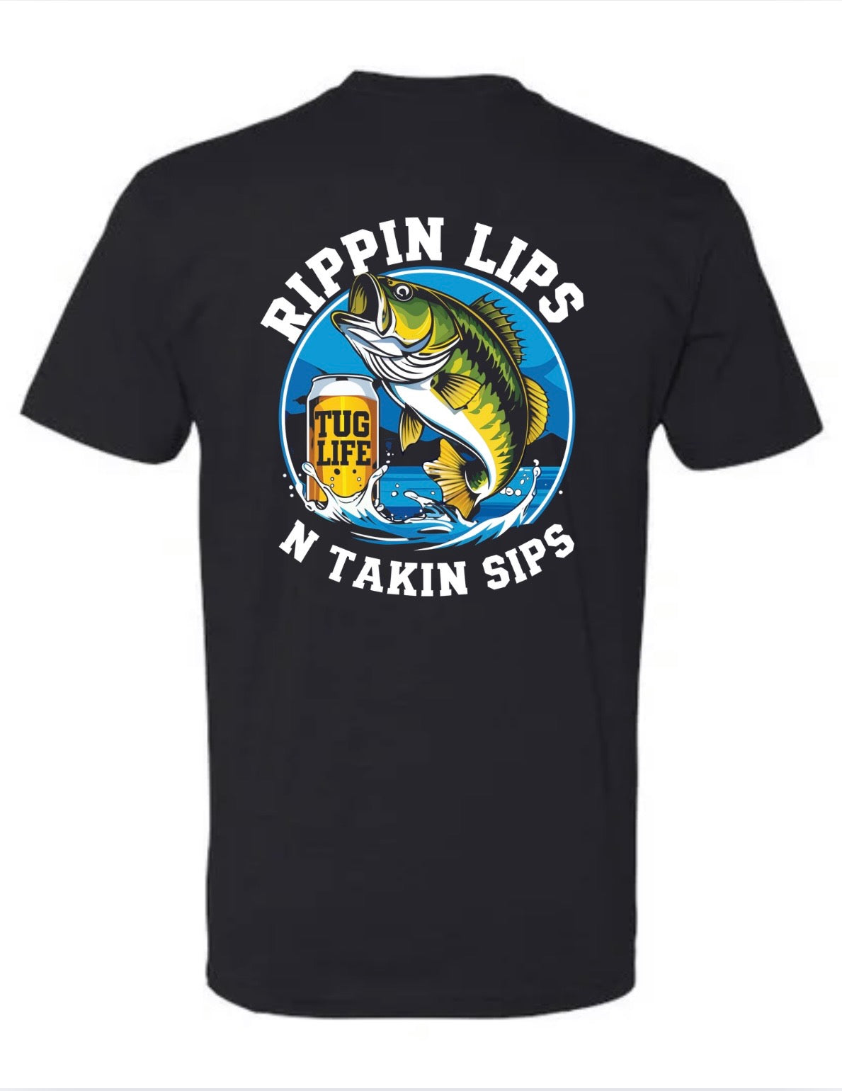 Men’s Rippin Lips N Takin sips tee