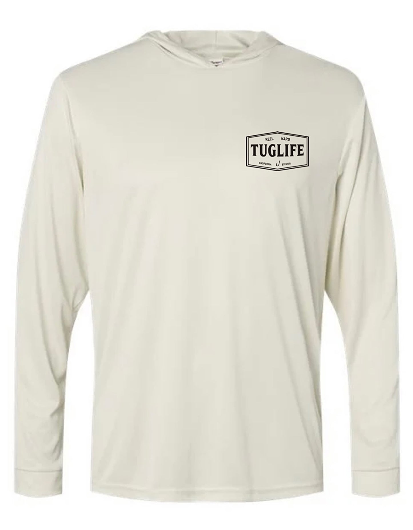 UPF 50+ Sun protection hooded long sleeve (sand)