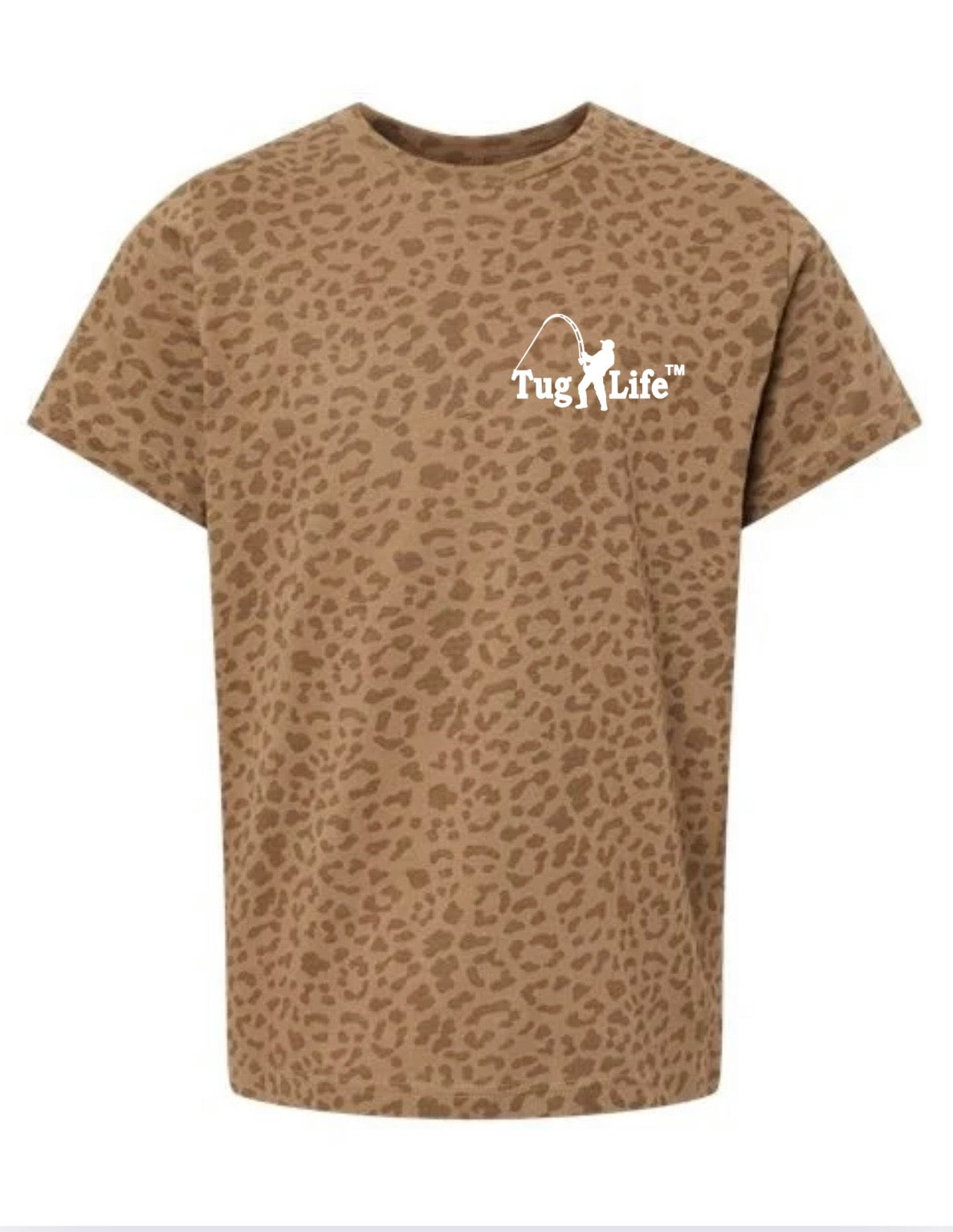 Kids brown leopard tee