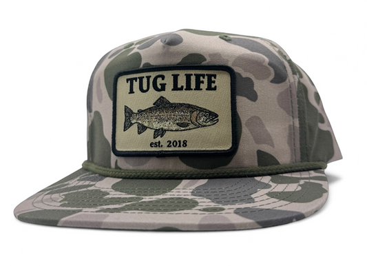 Duck camo Steelhead Rope SnapBack