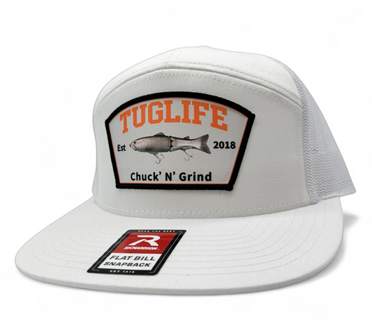 7 panel flat bill SnapBack
