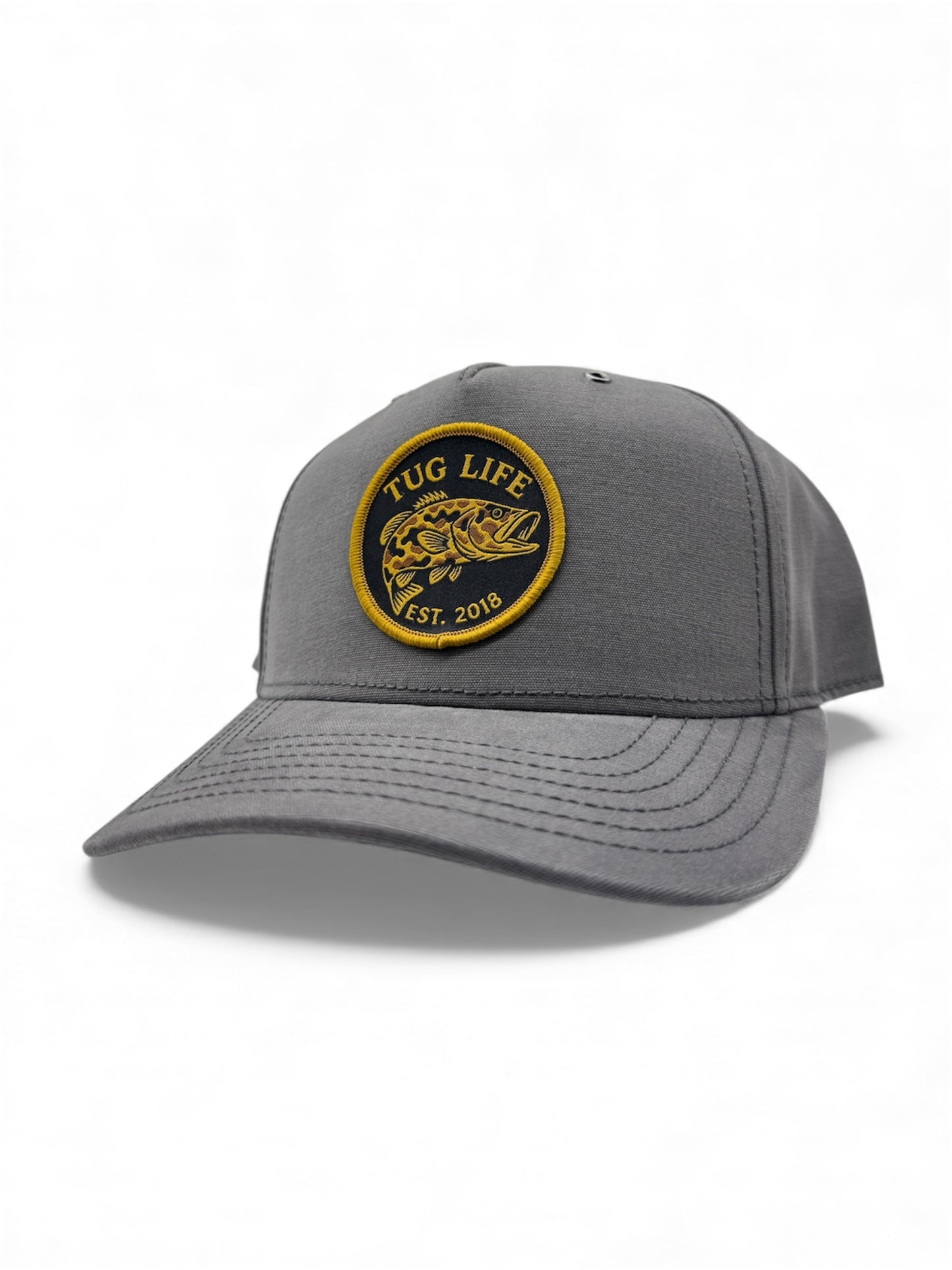 Duck camo bass canvas snapback