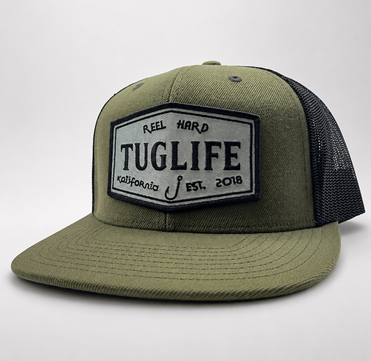 Reel hard Loden/black Flatbill trucker