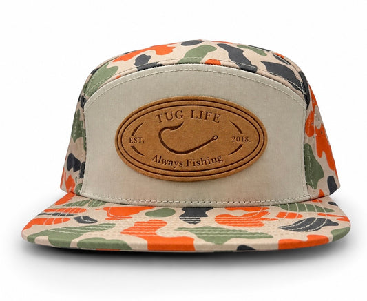 Always Fishing 6 panel Blaze camo