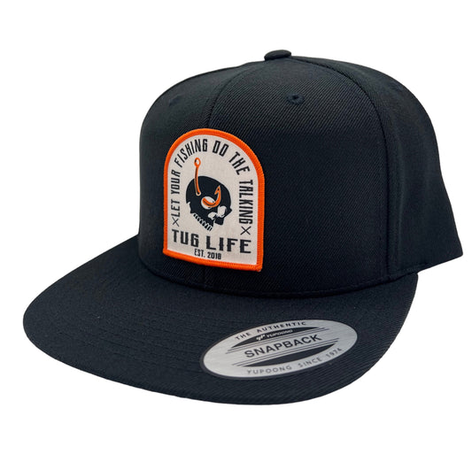 “Let Your fishing do the talking” Flat bill SnapBack
