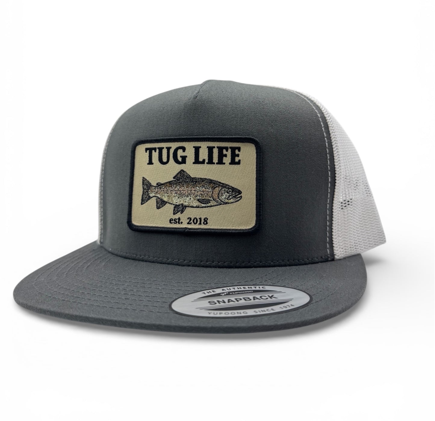 Steelhead five panel trucker flat bill SnapBack