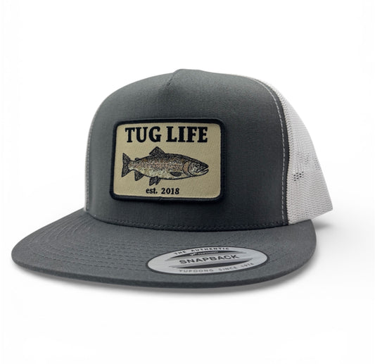 Steelhead five panel trucker flat bill SnapBack
