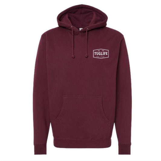 The classic Reel hard Premium maroon hoodie