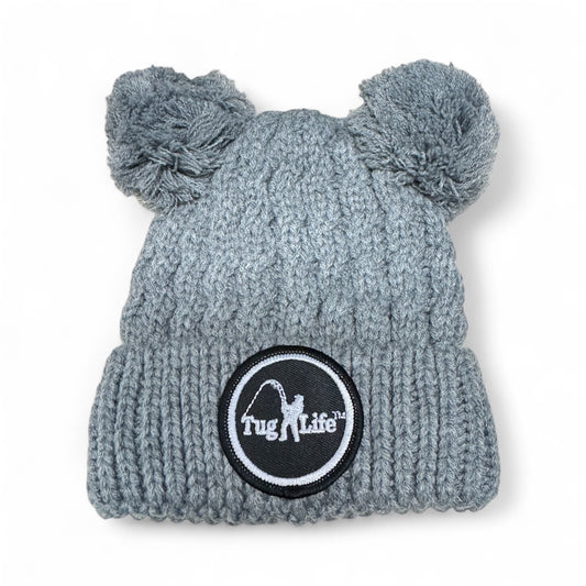 Newborn/toddler pom pom beanies